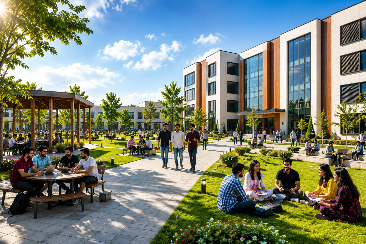 Green Campus & Study Courtyards